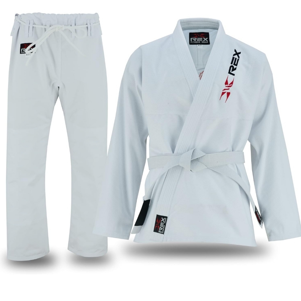 Rex Double Weave Bjj Gi Kimono, 100% Cotton Preshrunk, Jiu Jitsu Uniform K2